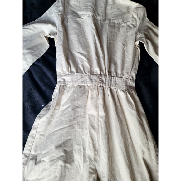 NWT Denim boiler suit In Off-White/ Cream Size XXS - Picture 14 of 16